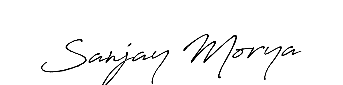 Also You can easily find your signature by using the search form. We will create Sanjay Morya name handwritten signature images for you free of cost using Antro_Vectra_Bolder sign style. Sanjay Morya signature style 7 images and pictures png