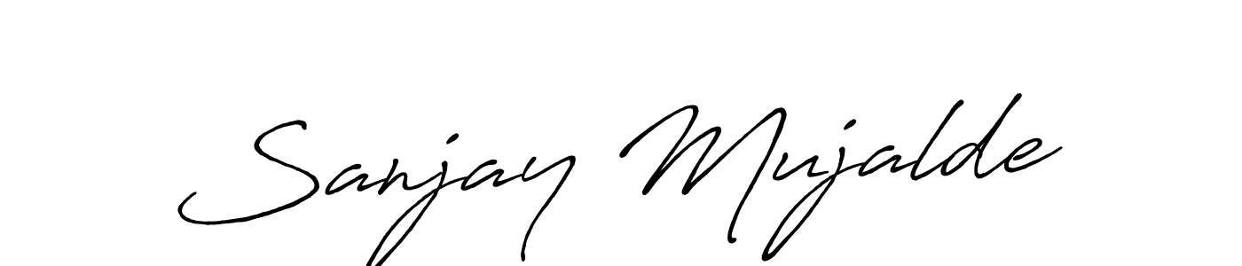 Also You can easily find your signature by using the search form. We will create Sanjay Mujalde name handwritten signature images for you free of cost using Antro_Vectra_Bolder sign style. Sanjay Mujalde signature style 7 images and pictures png