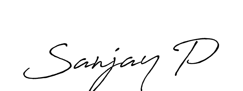 if you are searching for the best signature style for your name Sanjay P. so please give up your signature search. here we have designed multiple signature styles  using Antro_Vectra_Bolder. Sanjay P signature style 7 images and pictures png