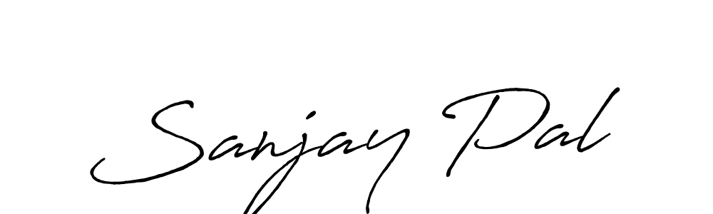 How to make Sanjay Pal name signature. Use Antro_Vectra_Bolder style for creating short signs online. This is the latest handwritten sign. Sanjay Pal signature style 7 images and pictures png