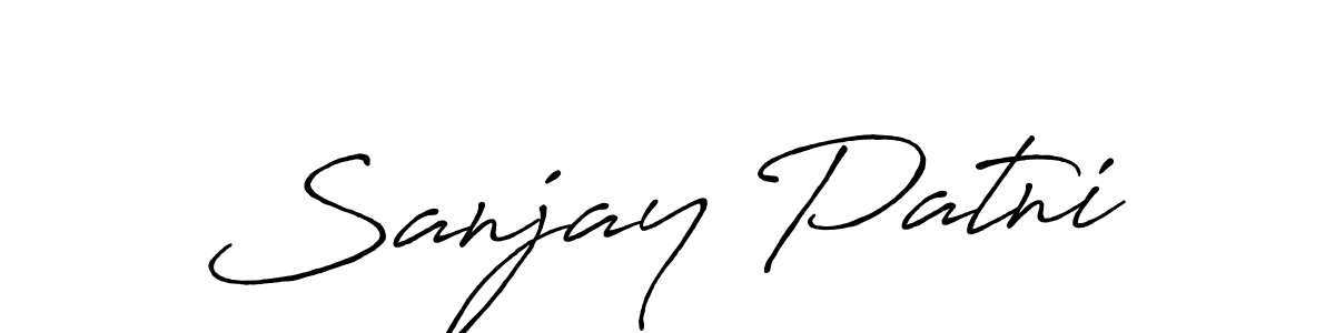 if you are searching for the best signature style for your name Sanjay Patni. so please give up your signature search. here we have designed multiple signature styles  using Antro_Vectra_Bolder. Sanjay Patni signature style 7 images and pictures png