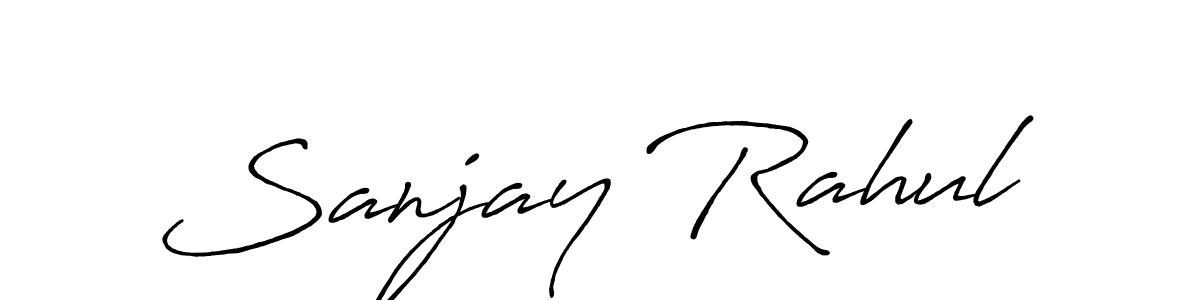 It looks lik you need a new signature style for name Sanjay Rahul. Design unique handwritten (Antro_Vectra_Bolder) signature with our free signature maker in just a few clicks. Sanjay Rahul signature style 7 images and pictures png