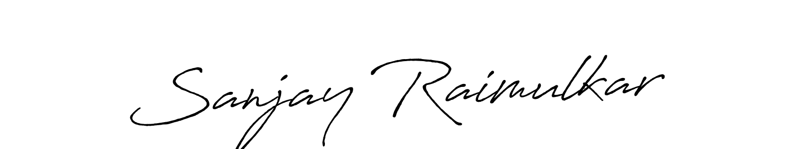 How to make Sanjay Raimulkar signature? Antro_Vectra_Bolder is a professional autograph style. Create handwritten signature for Sanjay Raimulkar name. Sanjay Raimulkar signature style 7 images and pictures png