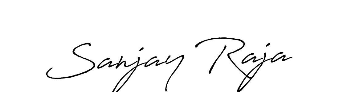 How to make Sanjay Raja signature? Antro_Vectra_Bolder is a professional autograph style. Create handwritten signature for Sanjay Raja name. Sanjay Raja signature style 7 images and pictures png