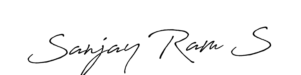 Make a beautiful signature design for name Sanjay Ram S. With this signature (Antro_Vectra_Bolder) style, you can create a handwritten signature for free. Sanjay Ram S signature style 7 images and pictures png