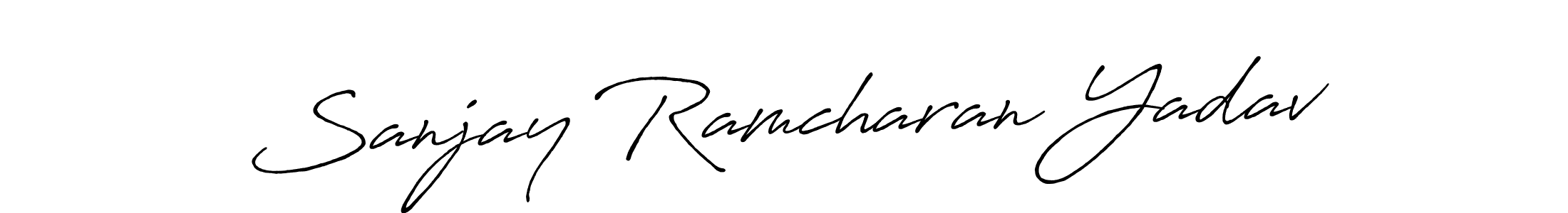 How to Draw Sanjay Ramcharan Yadav signature style? Antro_Vectra_Bolder is a latest design signature styles for name Sanjay Ramcharan Yadav. Sanjay Ramcharan Yadav signature style 7 images and pictures png