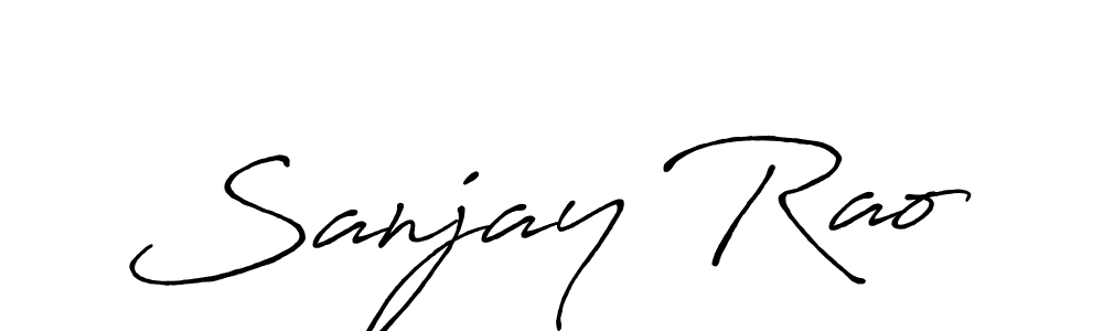 Create a beautiful signature design for name Sanjay Rao. With this signature (Antro_Vectra_Bolder) fonts, you can make a handwritten signature for free. Sanjay Rao signature style 7 images and pictures png