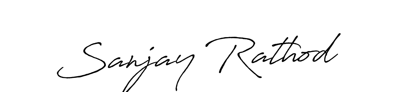 Sanjay Rathod stylish signature style. Best Handwritten Sign (Antro_Vectra_Bolder) for my name. Handwritten Signature Collection Ideas for my name Sanjay Rathod. Sanjay Rathod signature style 7 images and pictures png