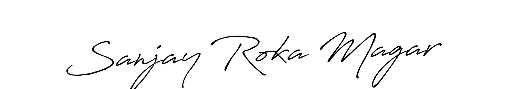 This is the best signature style for the Sanjay Roka Magar name. Also you like these signature font (Antro_Vectra_Bolder). Mix name signature. Sanjay Roka Magar signature style 7 images and pictures png