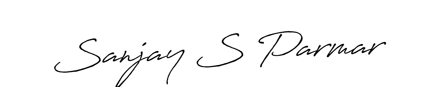 Make a beautiful signature design for name Sanjay S Parmar. With this signature (Antro_Vectra_Bolder) style, you can create a handwritten signature for free. Sanjay S Parmar signature style 7 images and pictures png