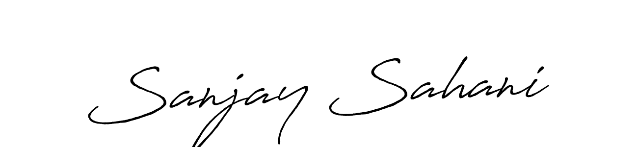 How to Draw Sanjay Sahani signature style? Antro_Vectra_Bolder is a latest design signature styles for name Sanjay Sahani. Sanjay Sahani signature style 7 images and pictures png