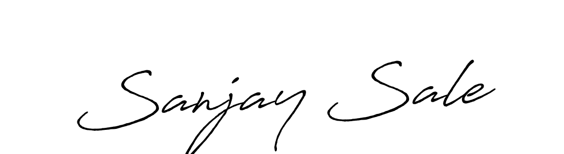 Design your own signature with our free online signature maker. With this signature software, you can create a handwritten (Antro_Vectra_Bolder) signature for name Sanjay Sale. Sanjay Sale signature style 7 images and pictures png