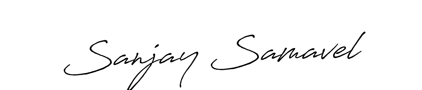 Make a beautiful signature design for name Sanjay Samavel. With this signature (Antro_Vectra_Bolder) style, you can create a handwritten signature for free. Sanjay Samavel signature style 7 images and pictures png