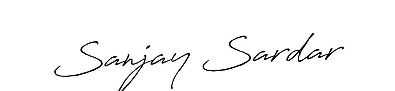 How to make Sanjay Sardar signature? Antro_Vectra_Bolder is a professional autograph style. Create handwritten signature for Sanjay Sardar name. Sanjay Sardar signature style 7 images and pictures png