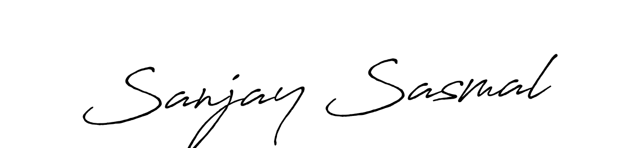 Sanjay Sasmal stylish signature style. Best Handwritten Sign (Antro_Vectra_Bolder) for my name. Handwritten Signature Collection Ideas for my name Sanjay Sasmal. Sanjay Sasmal signature style 7 images and pictures png