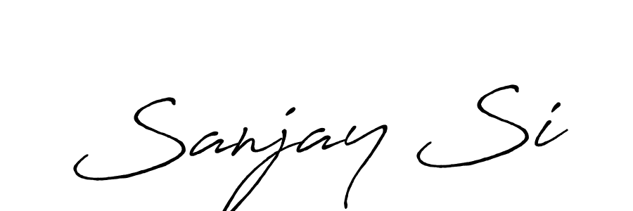 How to make Sanjay Si signature? Antro_Vectra_Bolder is a professional autograph style. Create handwritten signature for Sanjay Si name. Sanjay Si signature style 7 images and pictures png