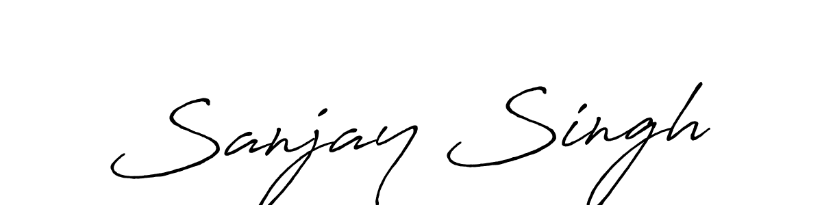 Also we have Sanjay Singh name is the best signature style. Create professional handwritten signature collection using Antro_Vectra_Bolder autograph style. Sanjay Singh signature style 7 images and pictures png