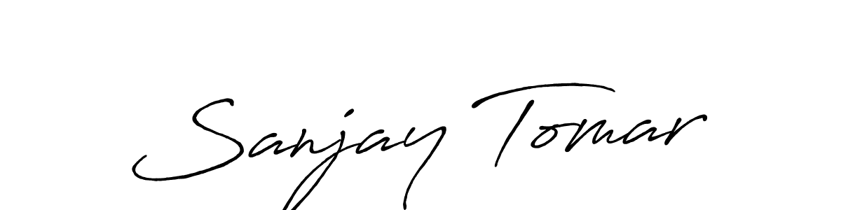 Also we have Sanjay Tomar name is the best signature style. Create professional handwritten signature collection using Antro_Vectra_Bolder autograph style. Sanjay Tomar signature style 7 images and pictures png