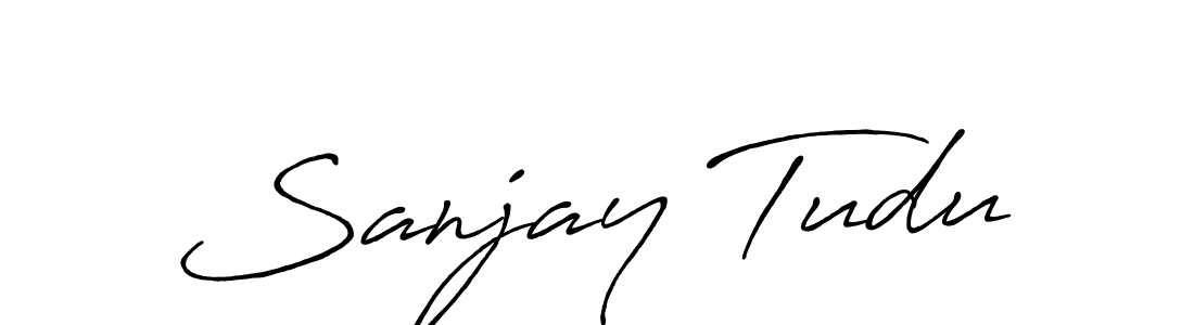 Sanjay Tudu stylish signature style. Best Handwritten Sign (Antro_Vectra_Bolder) for my name. Handwritten Signature Collection Ideas for my name Sanjay Tudu. Sanjay Tudu signature style 7 images and pictures png