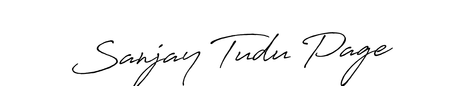 if you are searching for the best signature style for your name Sanjay Tudu Page. so please give up your signature search. here we have designed multiple signature styles  using Antro_Vectra_Bolder. Sanjay Tudu Page signature style 7 images and pictures png