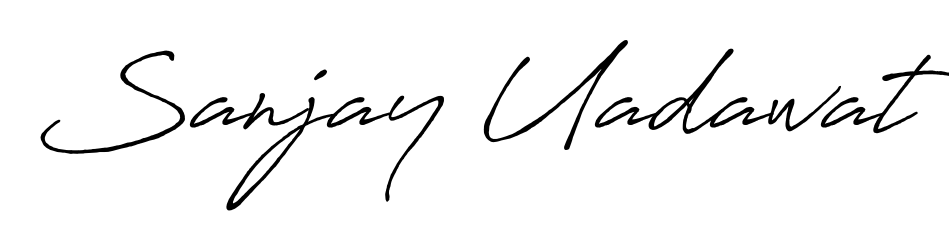 If you are searching for the best signature style for your name Sanjay Uadawat, here we have designed multiple signature styles using Antro_Vectra_Bolder. Sanjay Uadawat signature style 7 images and pictures png
