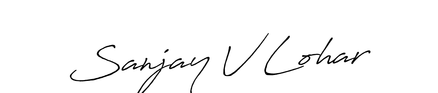 This is the best signature style for the Sanjay V Lohar name. Also you like these signature font (Antro_Vectra_Bolder). Mix name signature. Sanjay V Lohar signature style 7 images and pictures png
