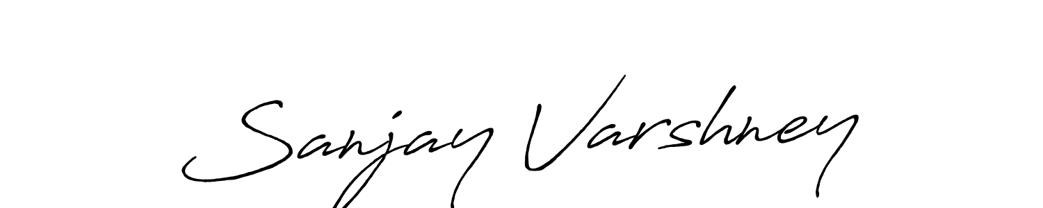 Also we have Sanjay Varshney name is the best signature style. Create professional handwritten signature collection using Antro_Vectra_Bolder autograph style. Sanjay Varshney signature style 7 images and pictures png