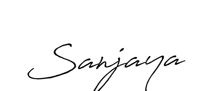 Also we have Sanjaya name is the best signature style. Create professional handwritten signature collection using Antro_Vectra_Bolder autograph style. Sanjaya signature style 7 images and pictures png