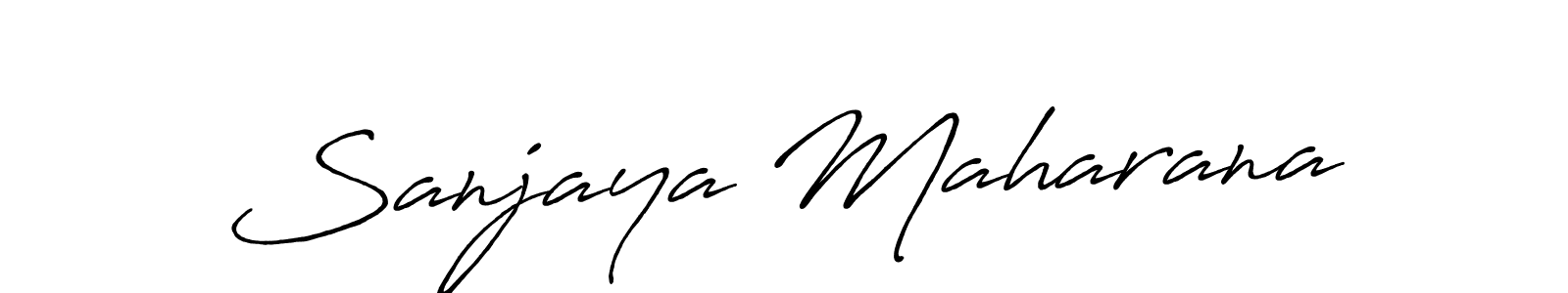 How to make Sanjaya Maharana signature? Antro_Vectra_Bolder is a professional autograph style. Create handwritten signature for Sanjaya Maharana name. Sanjaya Maharana signature style 7 images and pictures png