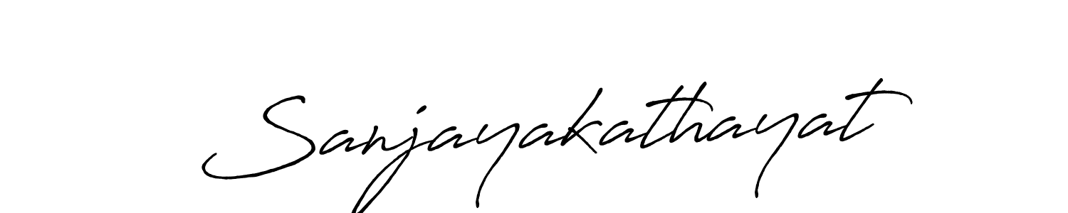 Sanjayakathayat stylish signature style. Best Handwritten Sign (Antro_Vectra_Bolder) for my name. Handwritten Signature Collection Ideas for my name Sanjayakathayat. Sanjayakathayat signature style 7 images and pictures png