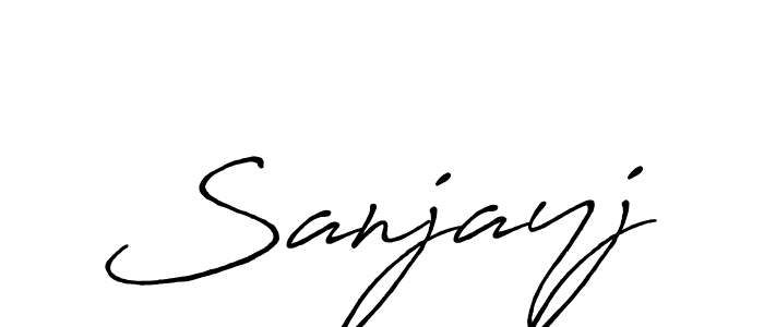 Design your own signature with our free online signature maker. With this signature software, you can create a handwritten (Antro_Vectra_Bolder) signature for name Sanjayj. Sanjayj signature style 7 images and pictures png