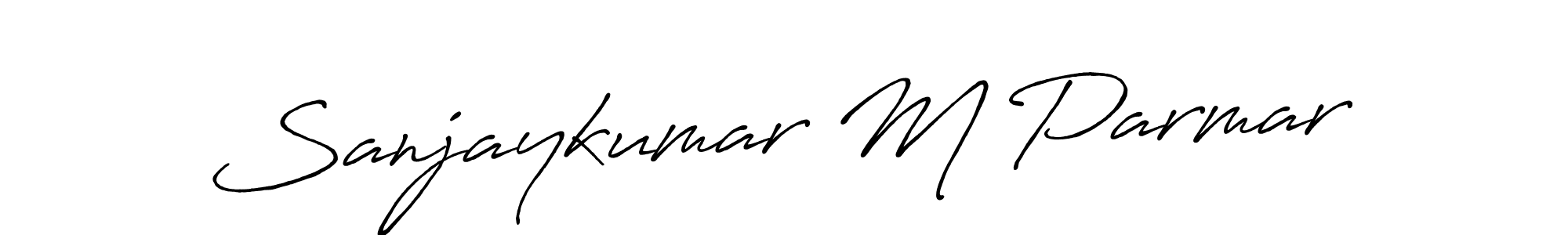 Similarly Antro_Vectra_Bolder is the best handwritten signature design. Signature creator online .You can use it as an online autograph creator for name Sanjaykumar M Parmar. Sanjaykumar M Parmar signature style 7 images and pictures png