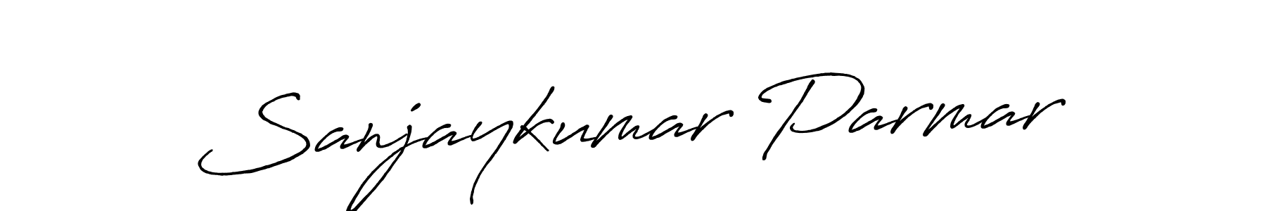 Antro_Vectra_Bolder is a professional signature style that is perfect for those who want to add a touch of class to their signature. It is also a great choice for those who want to make their signature more unique. Get Sanjaykumar Parmar name to fancy signature for free. Sanjaykumar Parmar signature style 7 images and pictures png