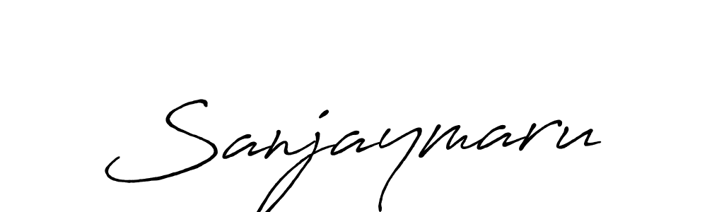 Use a signature maker to create a handwritten signature online. With this signature software, you can design (Antro_Vectra_Bolder) your own signature for name Sanjaymaru. Sanjaymaru signature style 7 images and pictures png