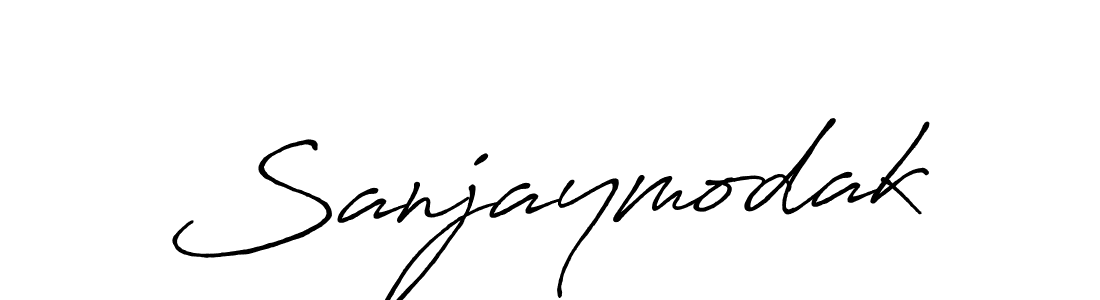 How to make Sanjaymodak name signature. Use Antro_Vectra_Bolder style for creating short signs online. This is the latest handwritten sign. Sanjaymodak signature style 7 images and pictures png