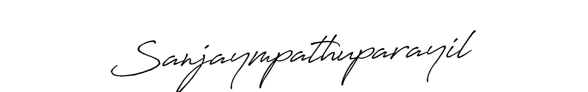 This is the best signature style for the Sanjaympathuparayil name. Also you like these signature font (Antro_Vectra_Bolder). Mix name signature. Sanjaympathuparayil signature style 7 images and pictures png