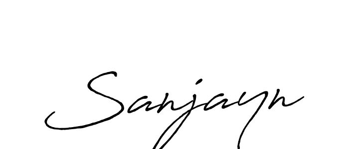 Use a signature maker to create a handwritten signature online. With this signature software, you can design (Antro_Vectra_Bolder) your own signature for name Sanjayn. Sanjayn signature style 7 images and pictures png