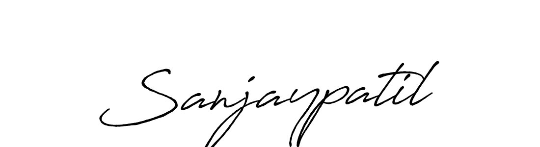 How to make Sanjaypatil name signature. Use Antro_Vectra_Bolder style for creating short signs online. This is the latest handwritten sign. Sanjaypatil signature style 7 images and pictures png