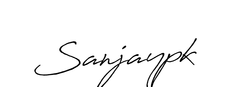 Create a beautiful signature design for name Sanjaypk. With this signature (Antro_Vectra_Bolder) fonts, you can make a handwritten signature for free. Sanjaypk signature style 7 images and pictures png