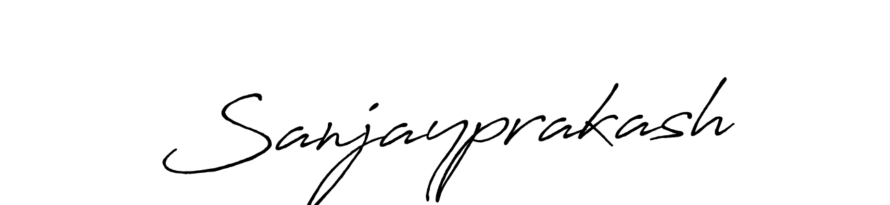 You should practise on your own different ways (Antro_Vectra_Bolder) to write your name (Sanjayprakash) in signature. don't let someone else do it for you. Sanjayprakash signature style 7 images and pictures png