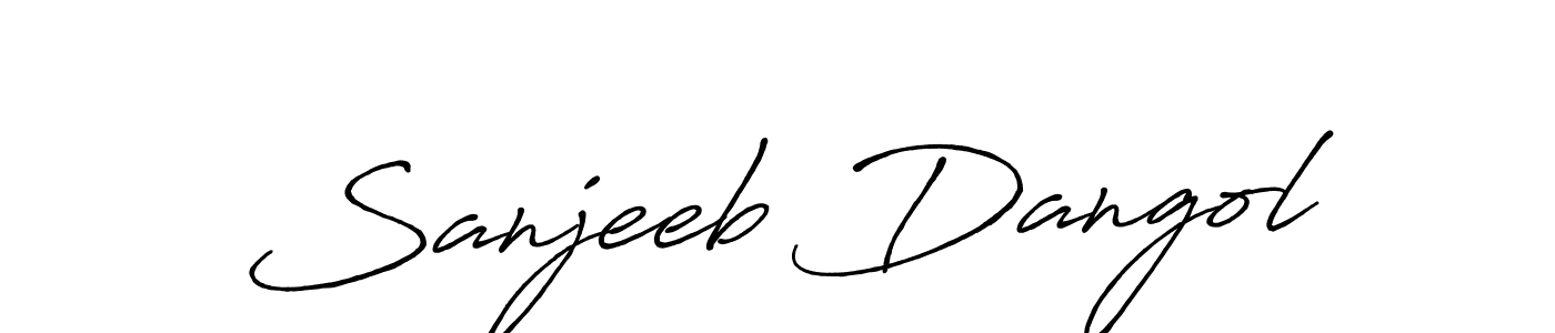 Design your own signature with our free online signature maker. With this signature software, you can create a handwritten (Antro_Vectra_Bolder) signature for name Sanjeeb Dangol. Sanjeeb Dangol signature style 7 images and pictures png