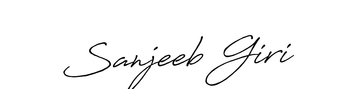 It looks lik you need a new signature style for name Sanjeeb Giri. Design unique handwritten (Antro_Vectra_Bolder) signature with our free signature maker in just a few clicks. Sanjeeb Giri signature style 7 images and pictures png