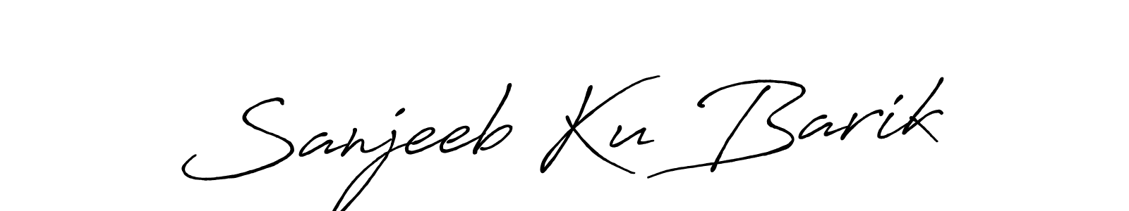 Design your own signature with our free online signature maker. With this signature software, you can create a handwritten (Antro_Vectra_Bolder) signature for name Sanjeeb Ku Barik. Sanjeeb Ku Barik signature style 7 images and pictures png