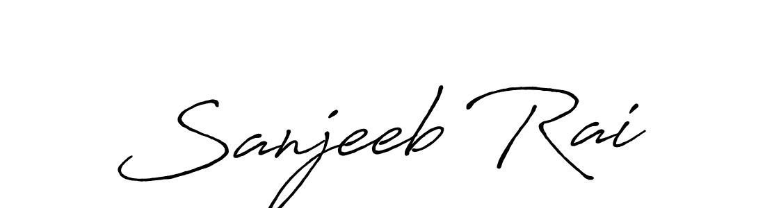 Create a beautiful signature design for name Sanjeeb Rai. With this signature (Antro_Vectra_Bolder) fonts, you can make a handwritten signature for free. Sanjeeb Rai signature style 7 images and pictures png