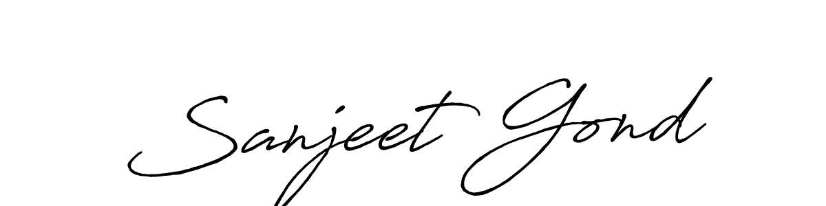 Here are the top 10 professional signature styles for the name Sanjeet Gond. These are the best autograph styles you can use for your name. Sanjeet Gond signature style 7 images and pictures png