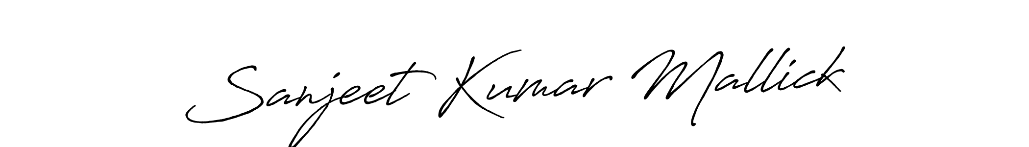 Design your own signature with our free online signature maker. With this signature software, you can create a handwritten (Antro_Vectra_Bolder) signature for name Sanjeet Kumar Mallick. Sanjeet Kumar Mallick signature style 7 images and pictures png