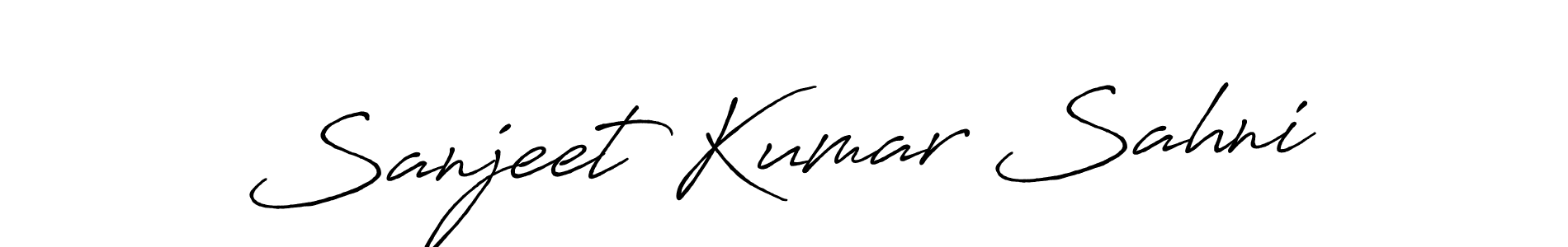 Make a beautiful signature design for name Sanjeet Kumar Sahni. Use this online signature maker to create a handwritten signature for free. Sanjeet Kumar Sahni signature style 7 images and pictures png