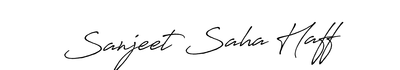 Use a signature maker to create a handwritten signature online. With this signature software, you can design (Antro_Vectra_Bolder) your own signature for name Sanjeet Saha Haff. Sanjeet Saha Haff signature style 7 images and pictures png