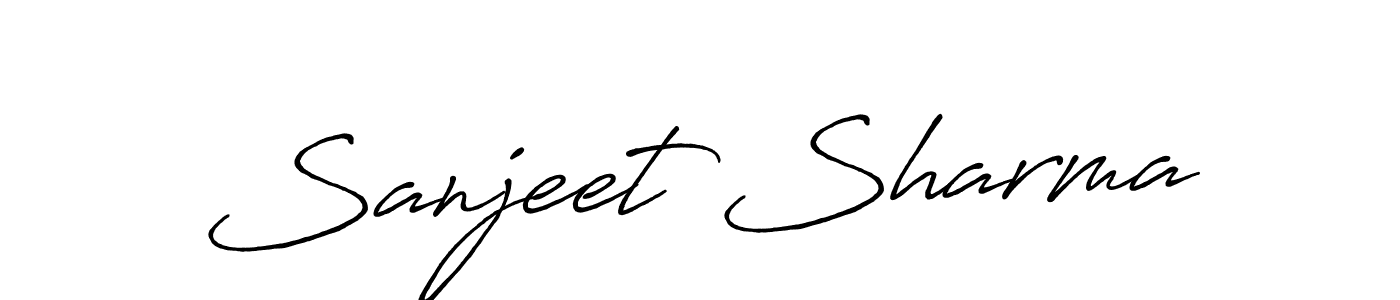 Also You can easily find your signature by using the search form. We will create Sanjeet Sharma name handwritten signature images for you free of cost using Antro_Vectra_Bolder sign style. Sanjeet Sharma signature style 7 images and pictures png