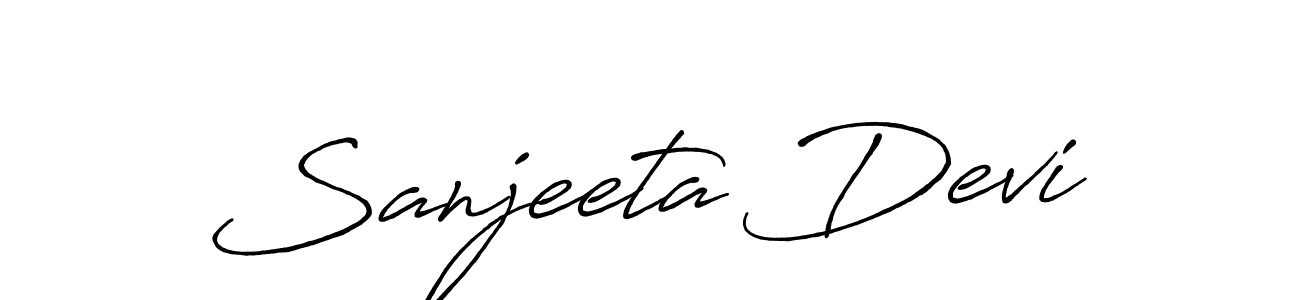 Also we have Sanjeeta Devi name is the best signature style. Create professional handwritten signature collection using Antro_Vectra_Bolder autograph style. Sanjeeta Devi signature style 7 images and pictures png